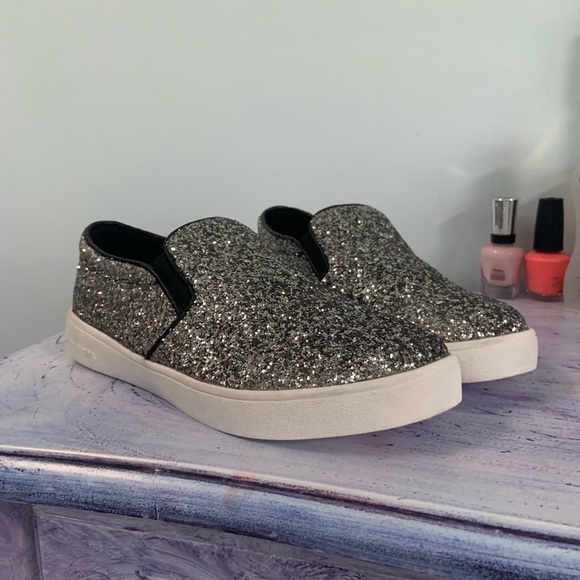michael kors glitter slip ons